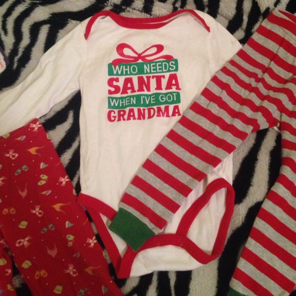 24 months Christmas PJ's onesie and pants