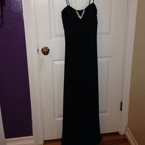 Black prom dress.