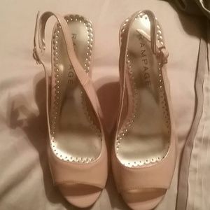 Rampage nude patent heels