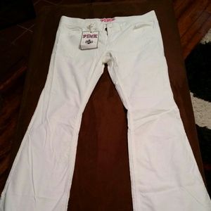 NWT PINK Victorias Secret Corduroy Flare Pants