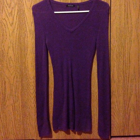 Daisy Fuentes Purple sweater