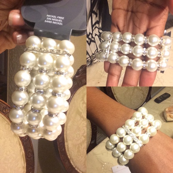 Pearl diamonds bracelet