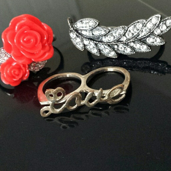 Urban Outfitters Jewelry - Double Ring Bundle