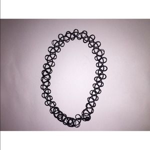 BLACK 90s TATTOO CHOKER