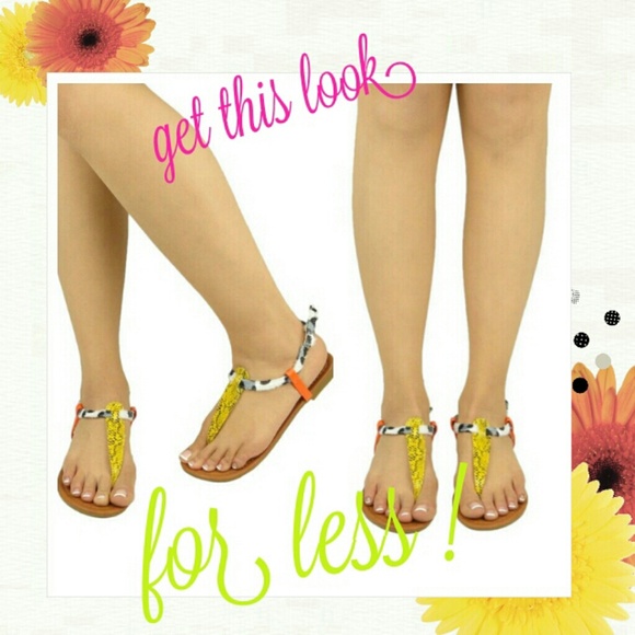 Cognac gladiator sandal with snake print detail