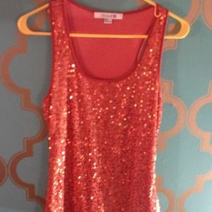 Sparkly tank top