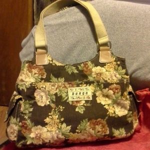 BONGO CORDUROY FLORAL HANDBAG