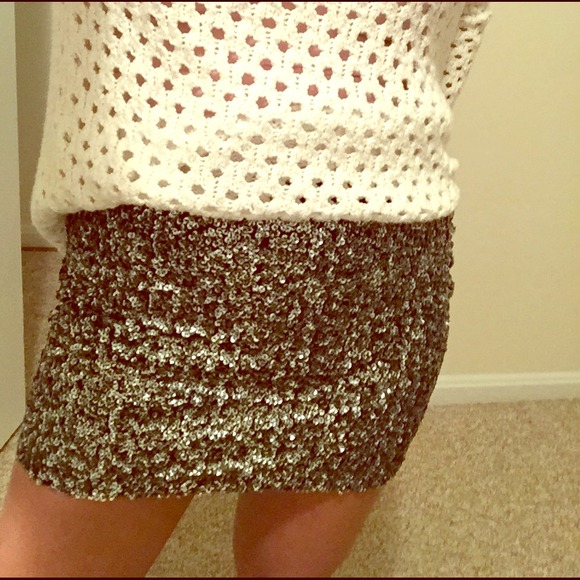 ❌sold H&M glitter miniskirt ! NWT