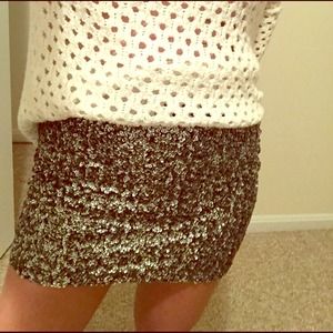 ❌sold H&M glitter miniskirt ! NWT