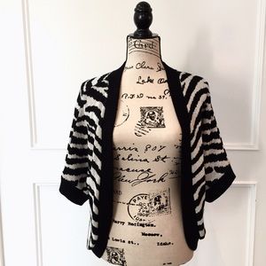 🆕Macy's • Zebra Print Open Cardigan