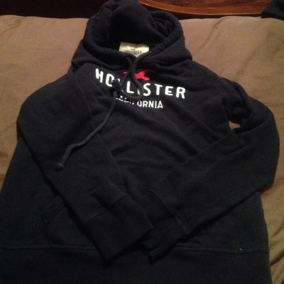 Navy Blue hollister pullover hoodie! Sz large