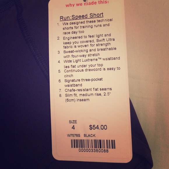 Lulu lemon run: speed short
