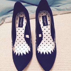 Kate Young for Target Black Suede Pumps - Size 6