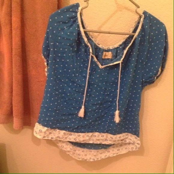Blue & White Blouse