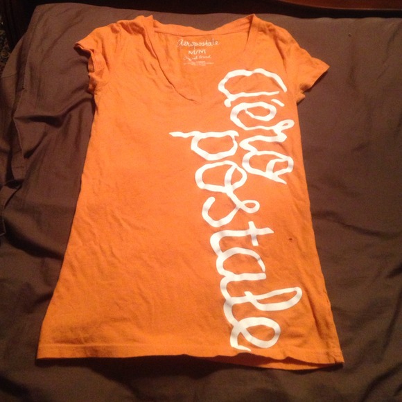Aeropostale  orange graphic tee