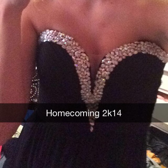 Short black jvn by jovani dress! - Picture 2 of 2