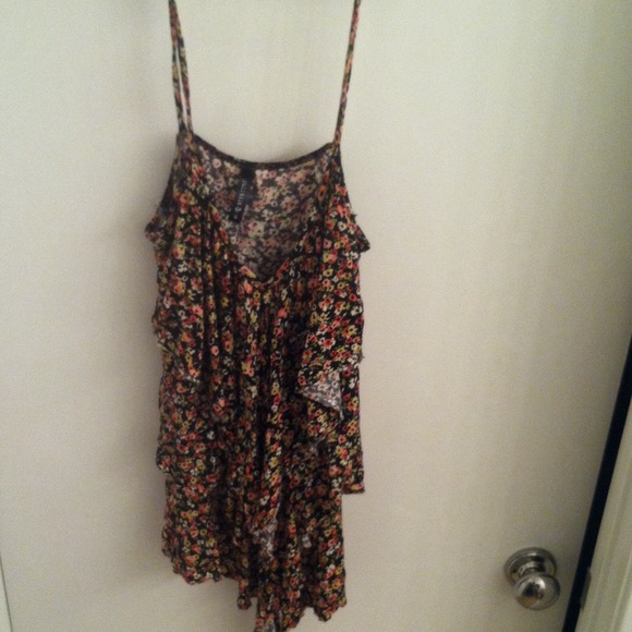 Floral spaghetti strap