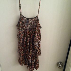 Floral spaghetti strap