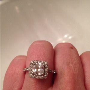 Sterling silver cubic zirconia ring