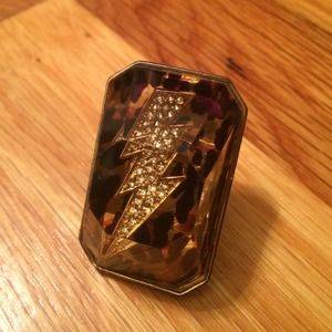 Betsey Johnson lightning bolt ring