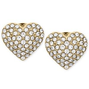 Micheal Kors Heart Earrings
