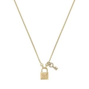 Micheal Kors Lock and Key Necklace