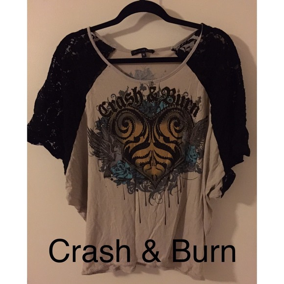 🚫***Sold**** Crash & Burn Top