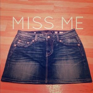 Miss Me Jean Skirt