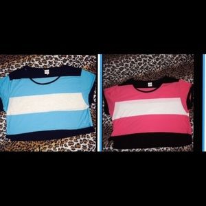 BUNDLE 🆚V.S PINK crop tops! Pink & Blue🔹