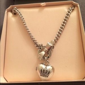 Juicy Couture Heart Crown locket Necklace