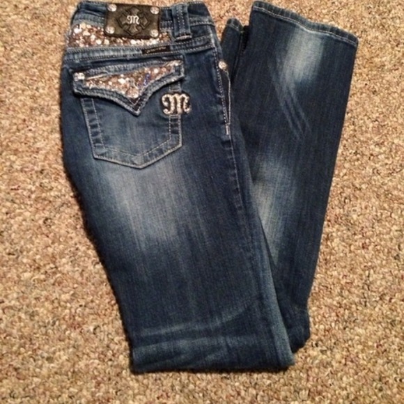 Miss me gold sequins jeans