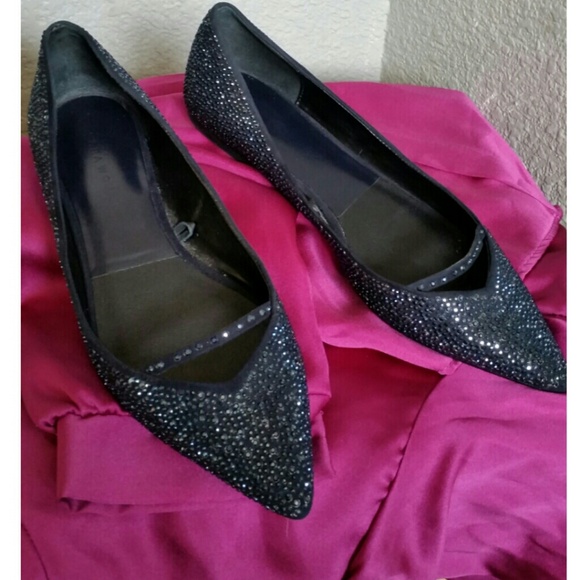 Zara, CHIC, SPARKLY Flat shoes SZ 7