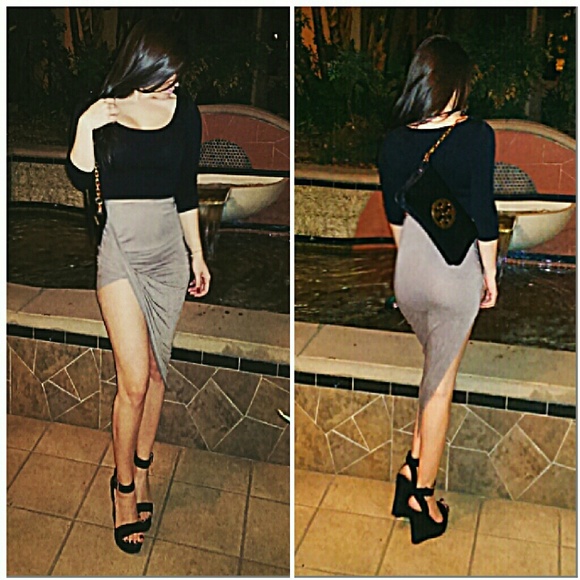 Black Half Sleeve Crop Top - Picture 2 of 4