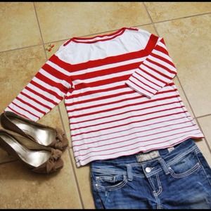 Striped Blue and Red Top Bundle