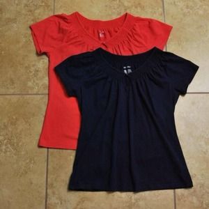 Navy and Red Blouse Bundle