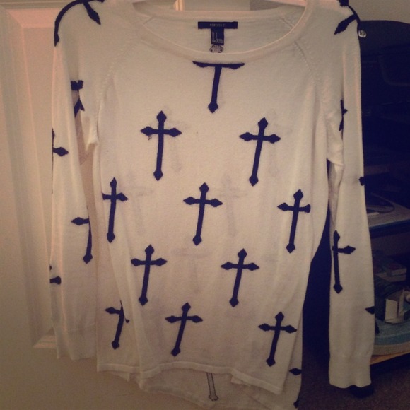Cross sweater