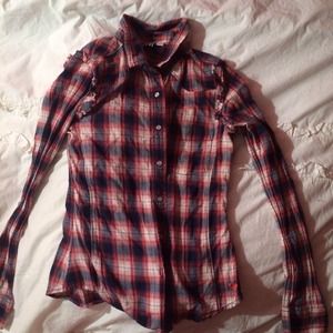 ruffled sleeve flannel