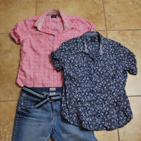 Faded Glory printed blouse bundle