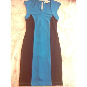 Blue and Black color block