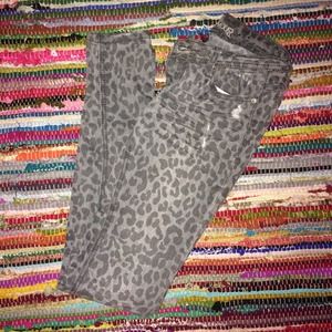 grey leopard jeans