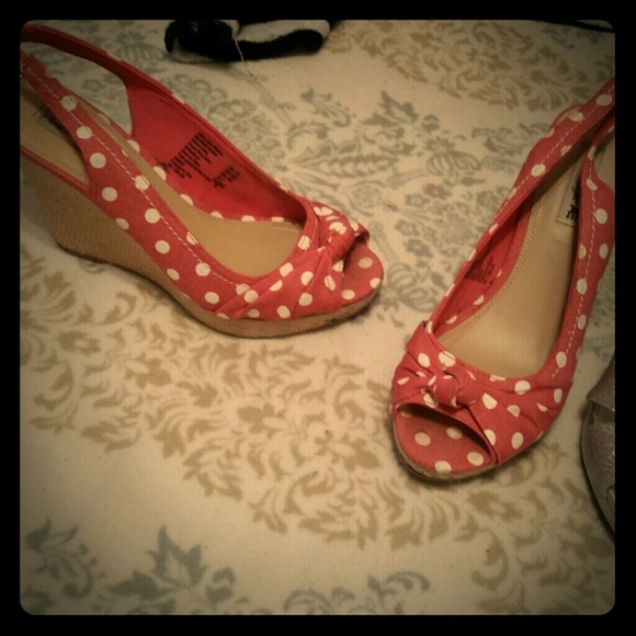 Polka dot heels