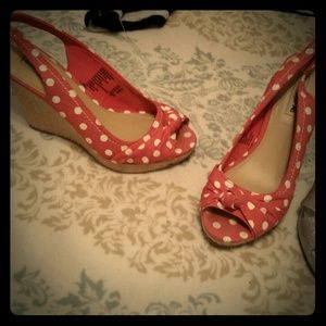 Polka dot heels