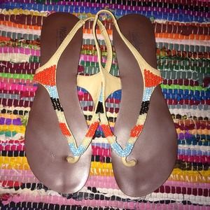 beaded sandals