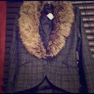 Fierce fur trimmed Blazer
