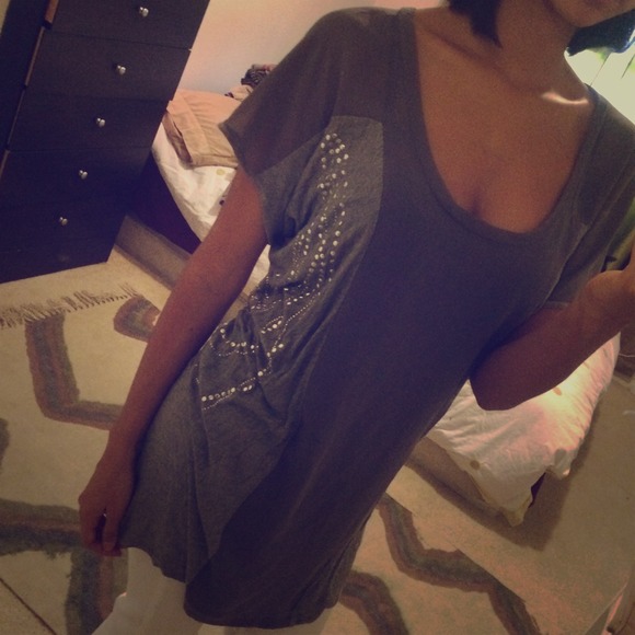 Grey bebe Tunic Top 💎