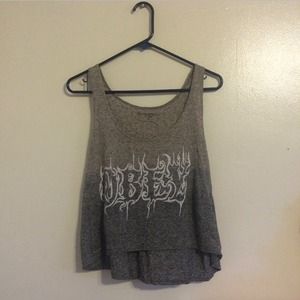 Obey ombré crop top