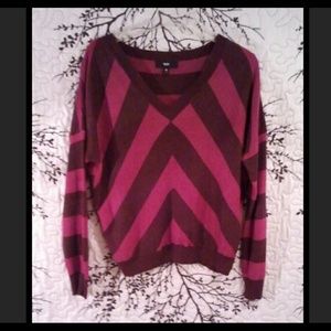 Dolman Sleeve V-neck Sweater