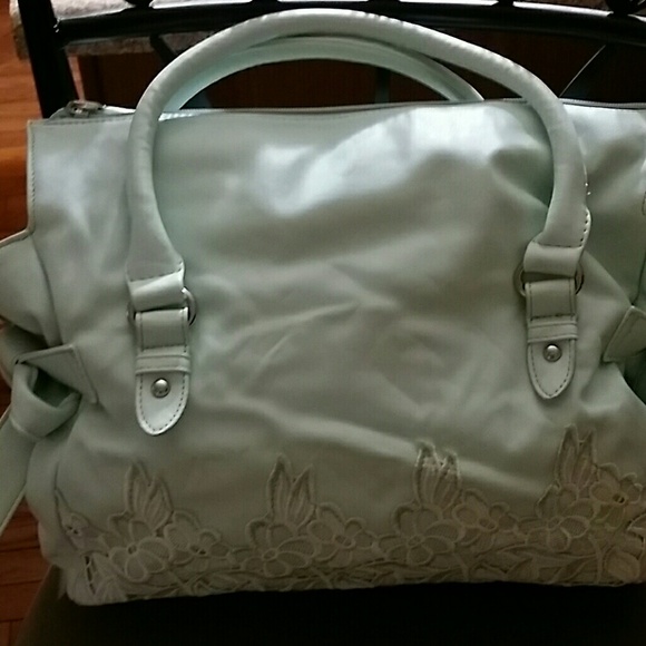 Sage green handbag
