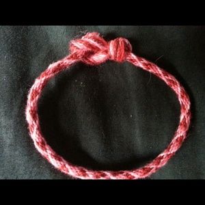 Handmade hearts woven friendship bracelet