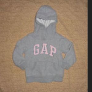Gray GAP sweater w/ pink letters